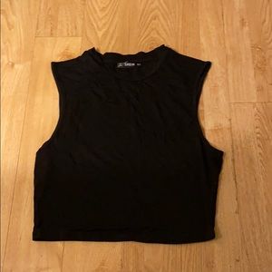 Black crop top